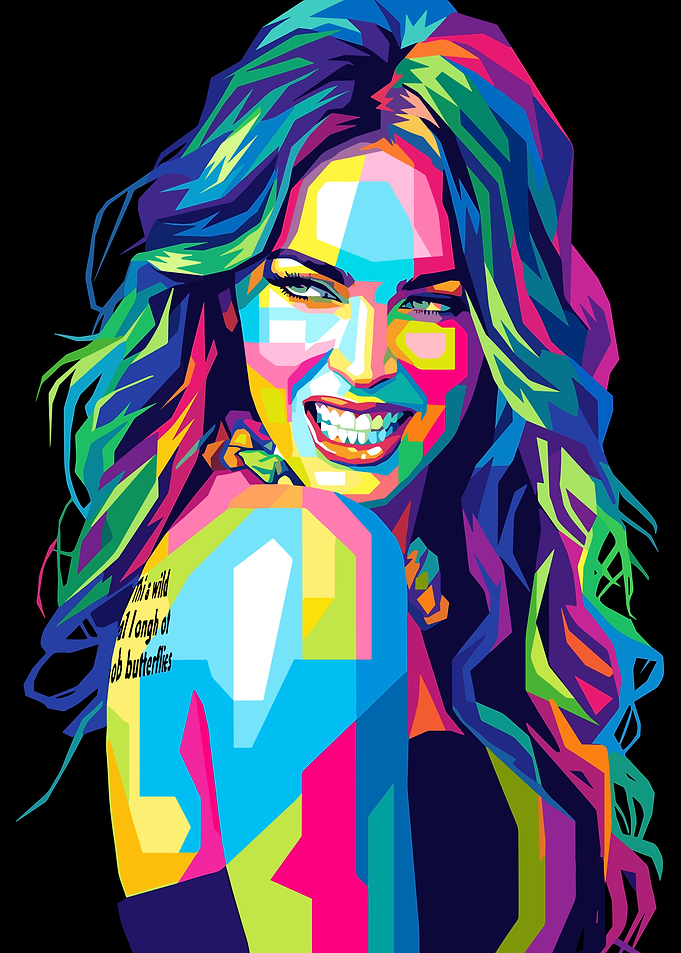Megan Fox WPAP Pop Art Portrait