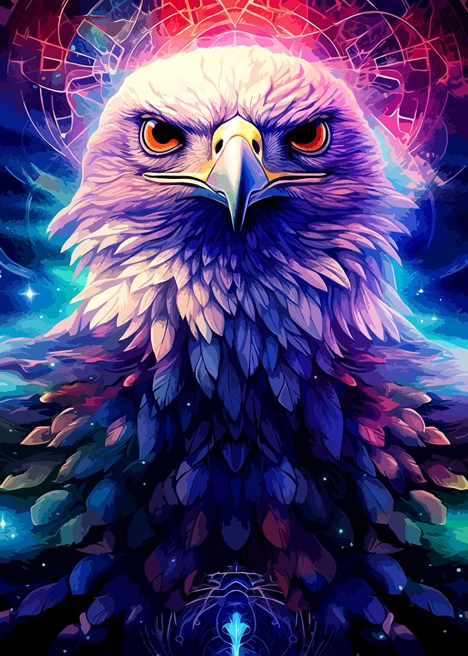 Cosmic Eagle Portrait