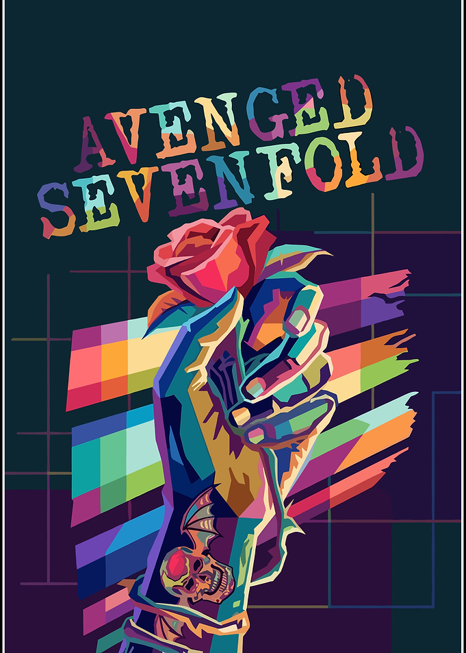 Avenged Sevenfold Pop Art Poster