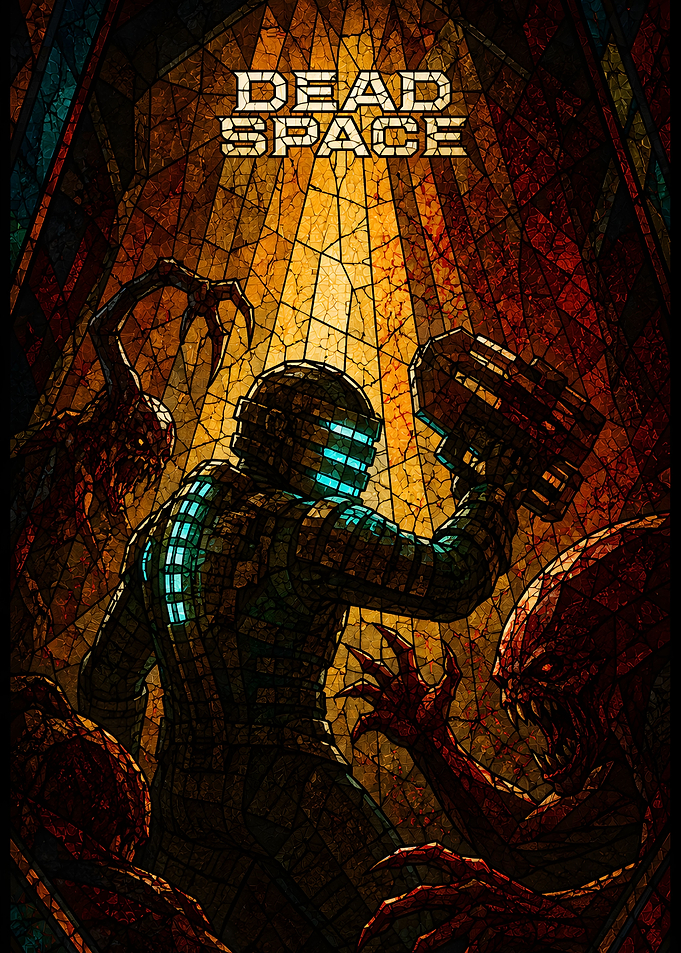 Dead Space Stained Glass Poster