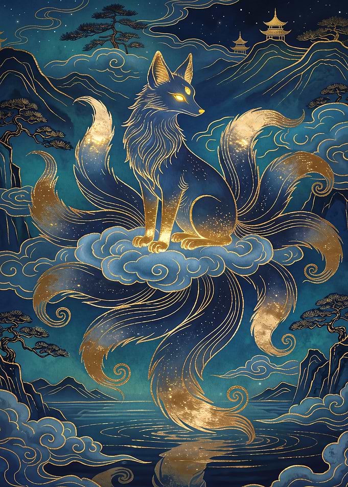 Nine-Tailed Fox on Cloud