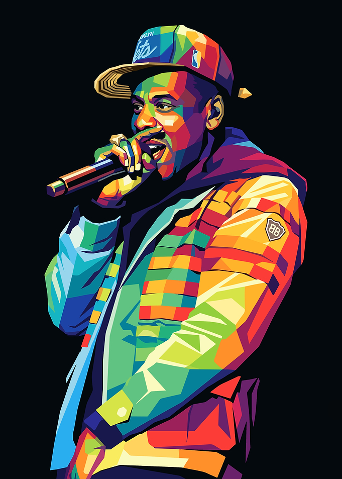 Jay-Z Pop Art Portrait
