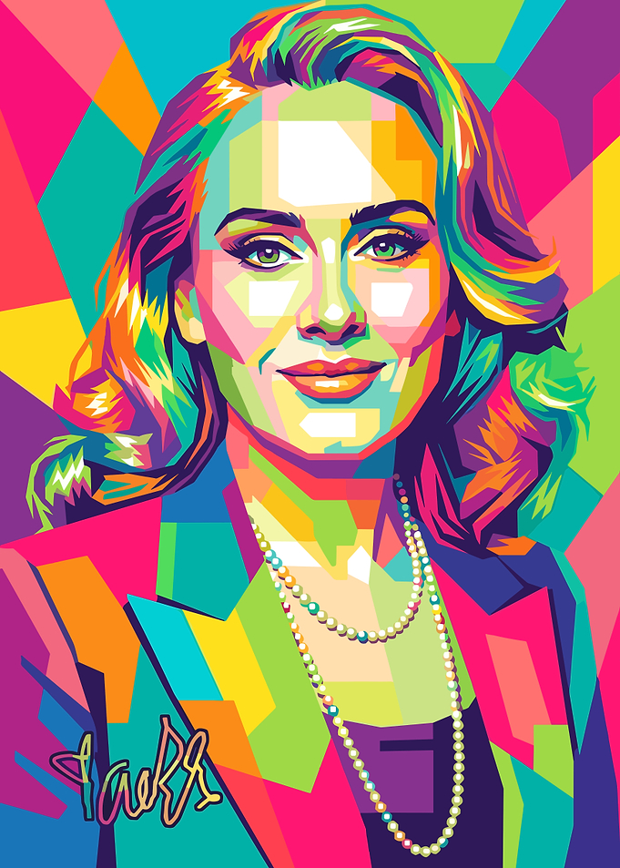 Adele Pop Art Portrait