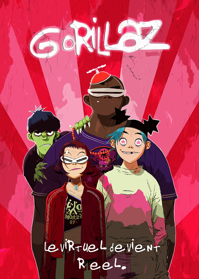Gorillaz Band Poster Art