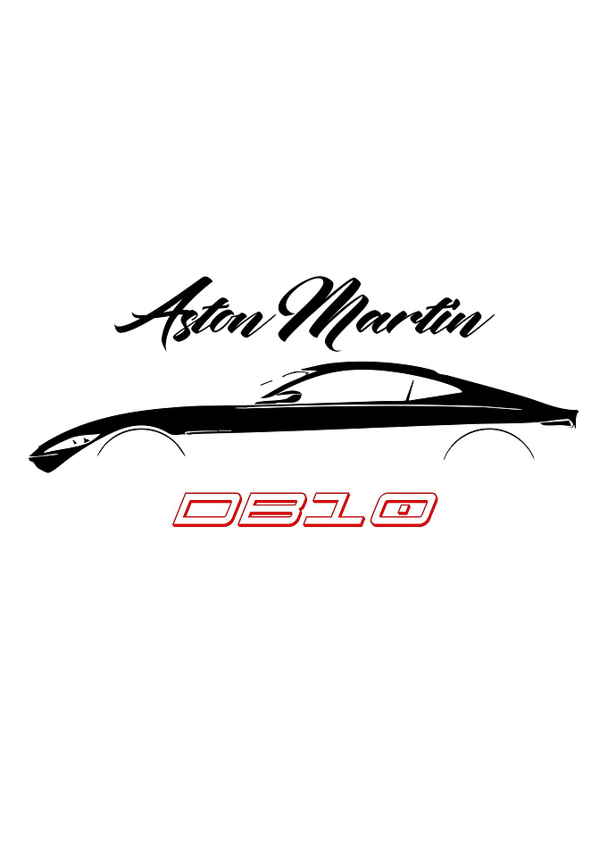 Aston Martin DB10 Minimalist Car Art