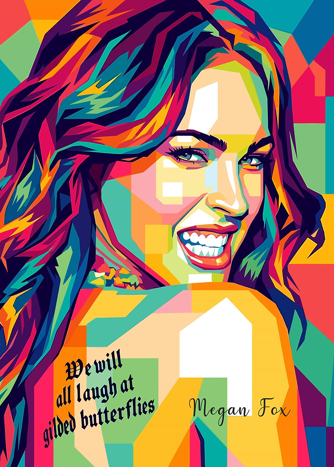 Megan Fox Pop Art Portrait
