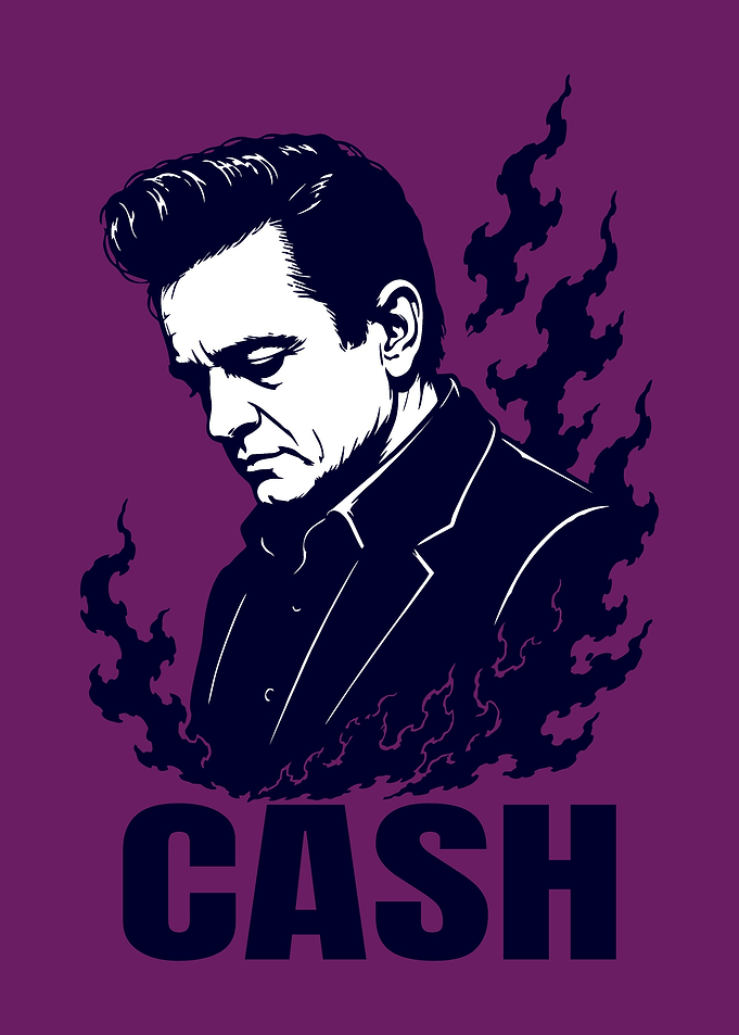 Legend Cash Minimalist Portrait