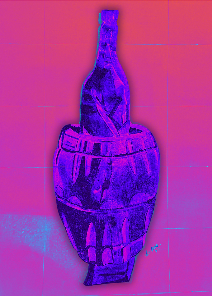 Neon Haiti Caribbean Digital Art