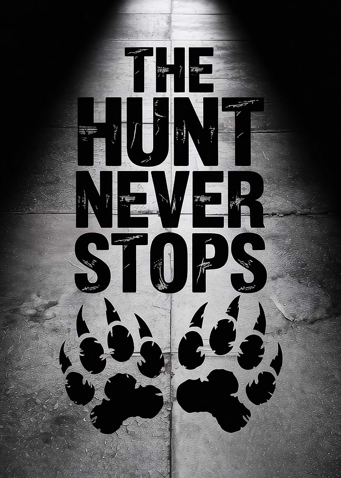 The Hunt Never Stops Poster