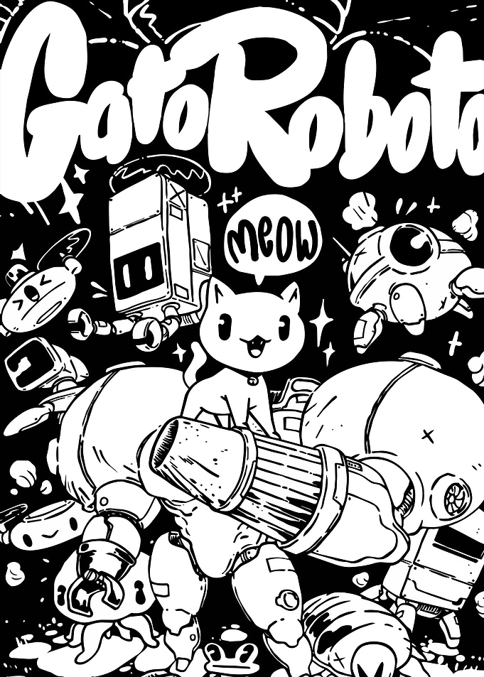 Gato Roboto Game Fan Art