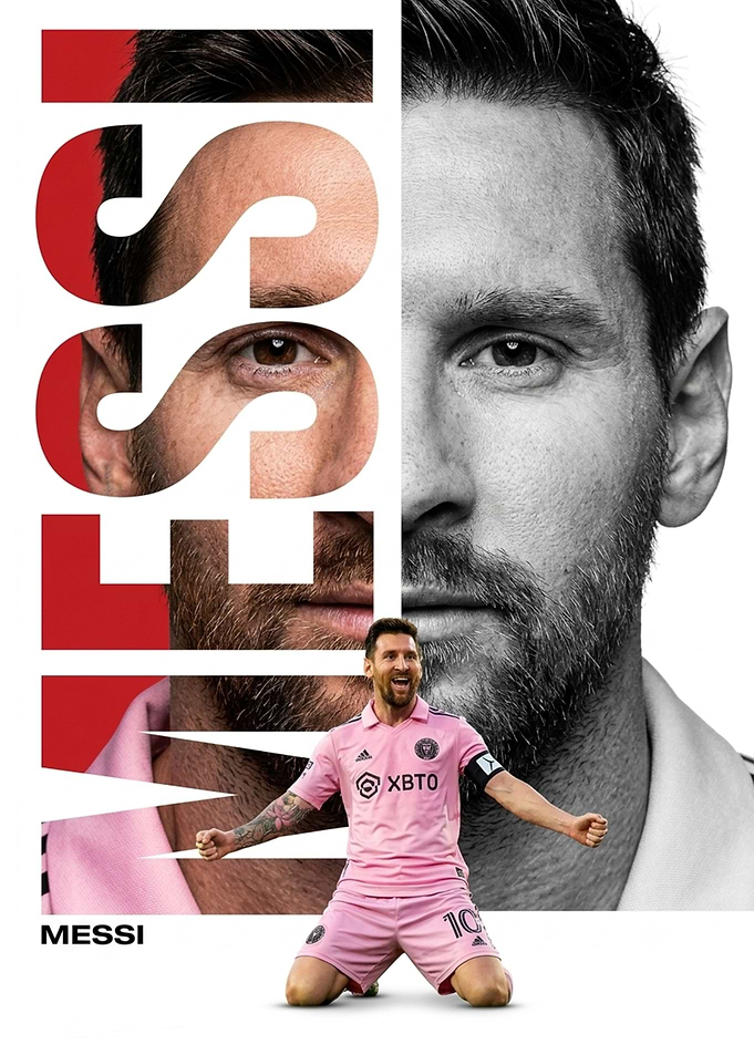 Lionel Messi Inter Miami Poster