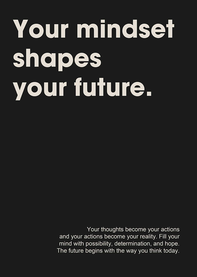 Your Mindset Shapes Your Future Quote