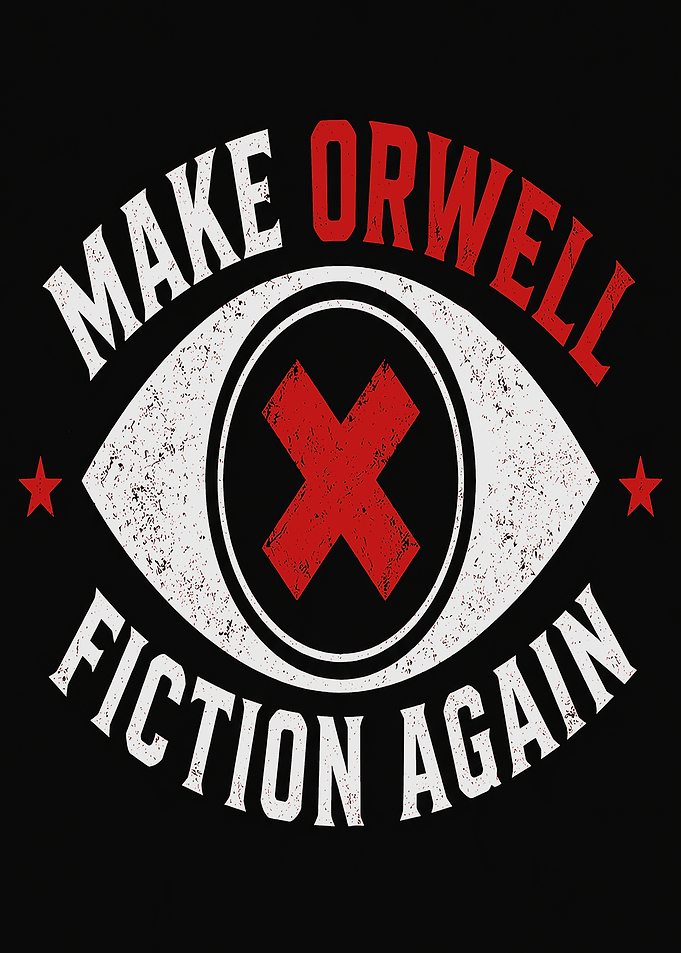 Make Orwell Fiction Again Graphic Design