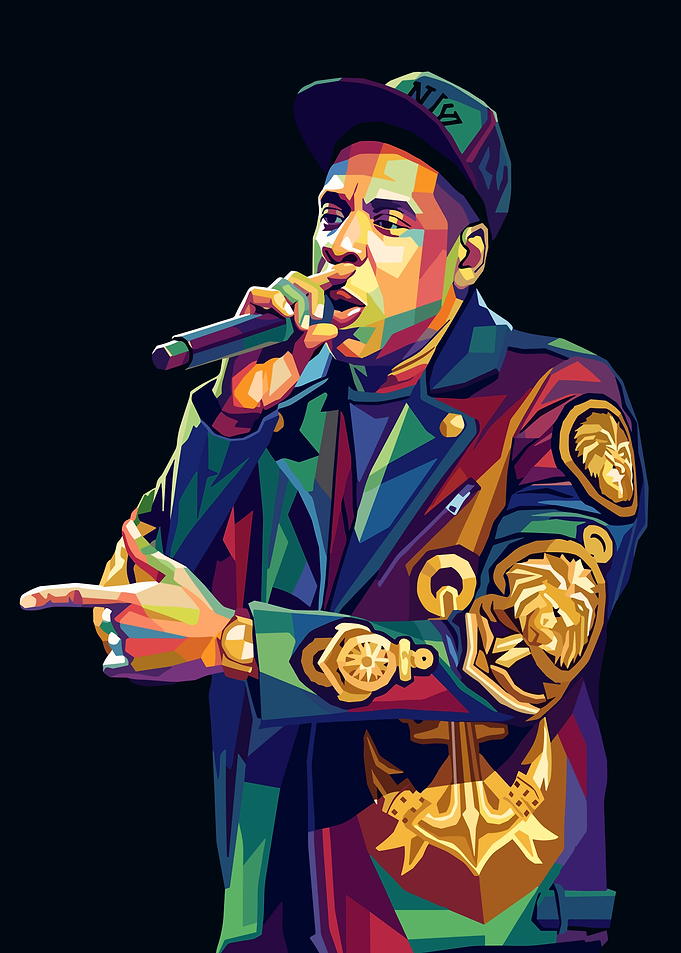 Jay-Z WPAP Pop Art Portrait