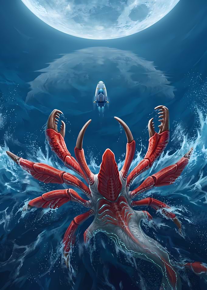 Subnautica Reaper Leviathan Encounter