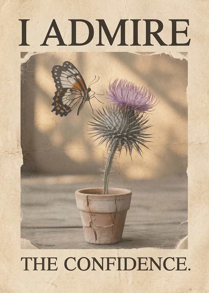 I Admire The Confidence Poster