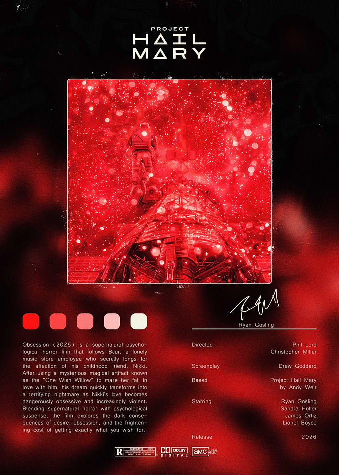 Project Hail Mary Movie Poster Concept