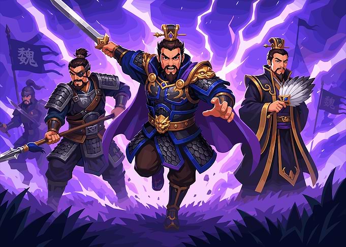 Cao Cao and Generals Pixel Art
