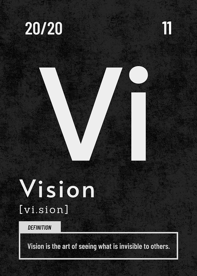 Vision Periodic Definition Quote Motivational Inspirational