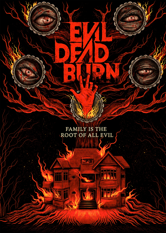 Evil Dead Burn Horror Movie Poster