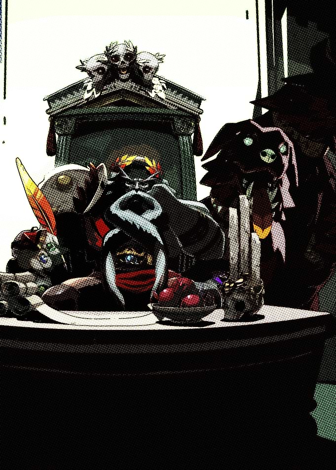 Hades Sitting on His Throne