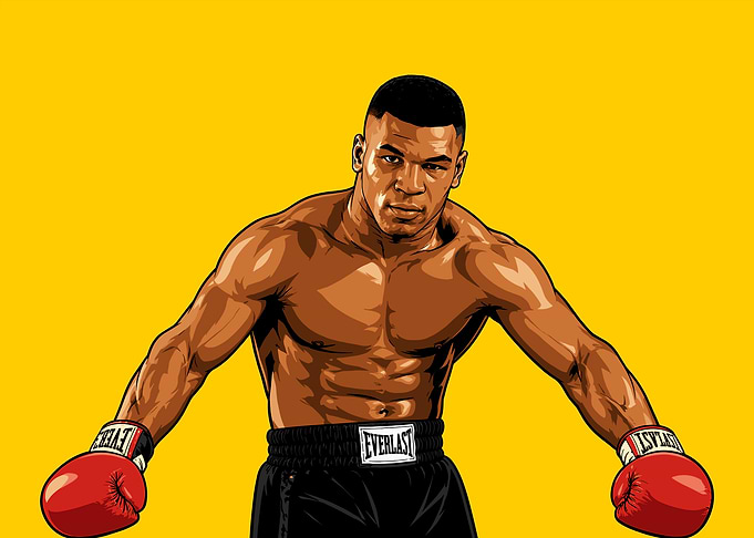 Mike Tyson Pop Art Portrait