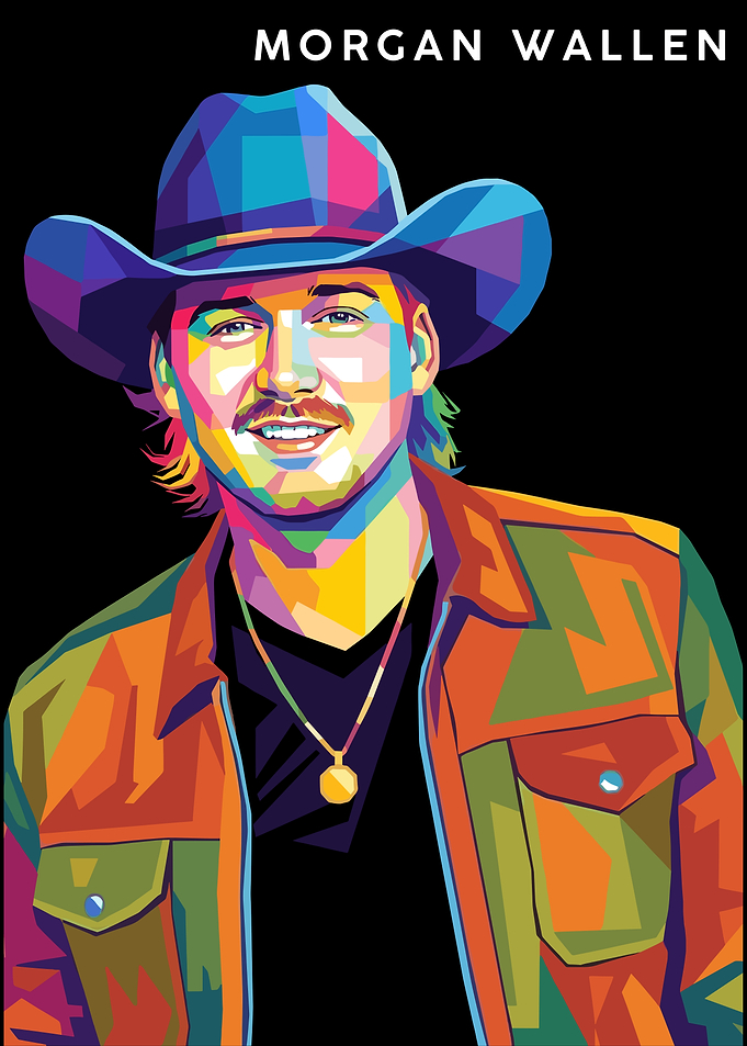 Morgan Wallen Pop Art Portrait