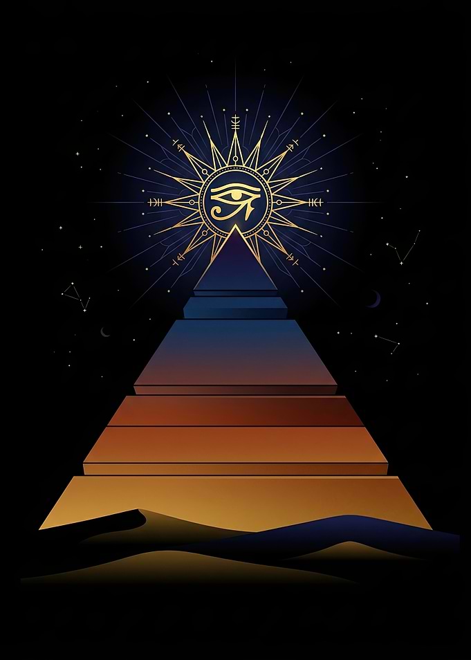 Eye of Horus Pyramid Illustration