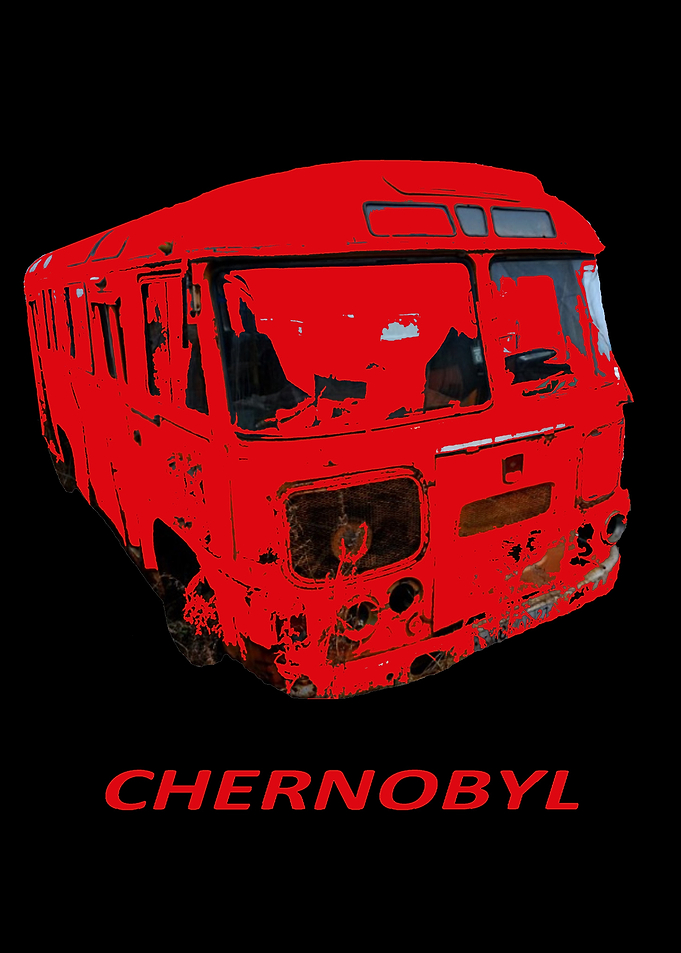 Chernobyl Red Bus Poster