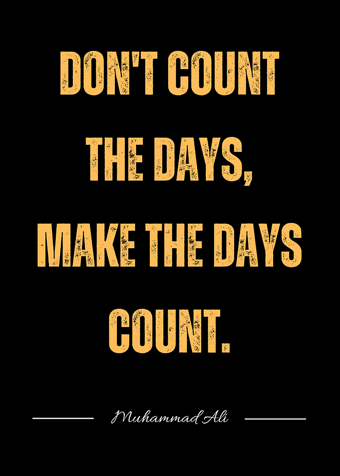 Muhammad Ali Inspirational Quote Poster
