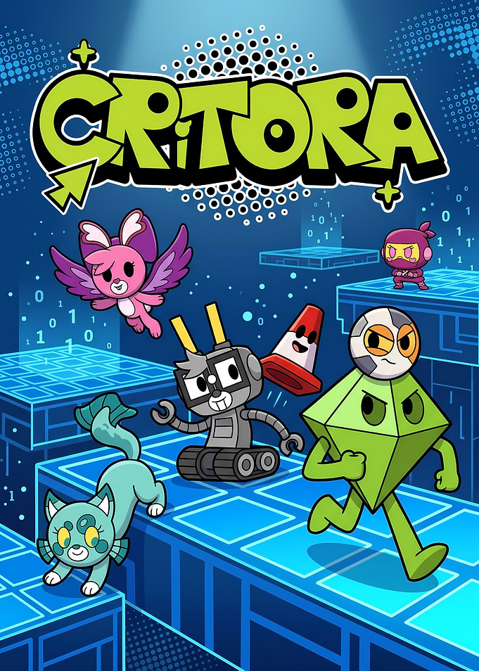Critora Digital Game Character Poster