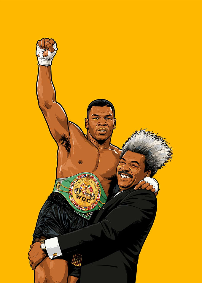 Mike Tyson and Don King Illustration