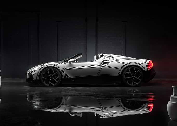 Custom Sketch-Style Sports Car