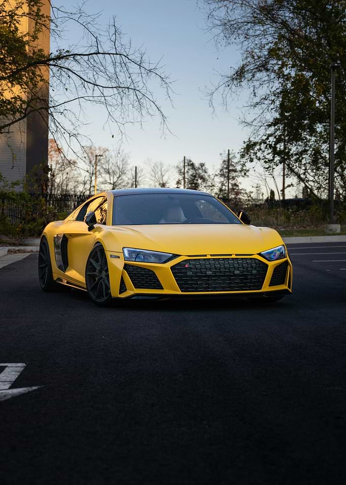 Yellow Audi R8 Sports Car