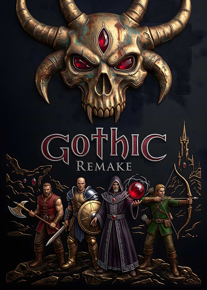 Gothic Remake Fantasy Game Poster