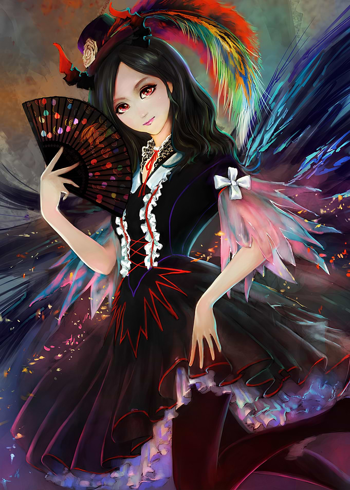 Girl in Gothic Lolita Outfit