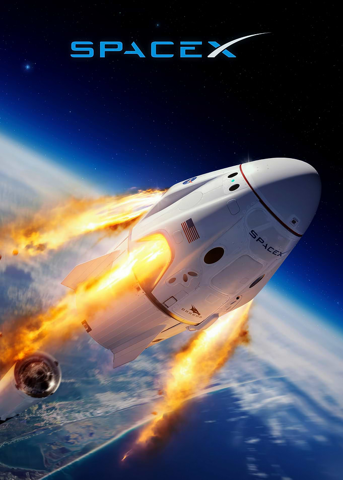SpaceX Dragon Capsule Reentry