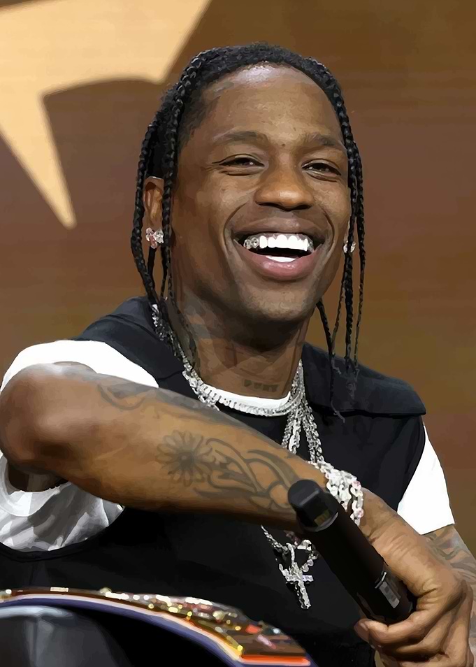 Travis Scott Smiling Portrait