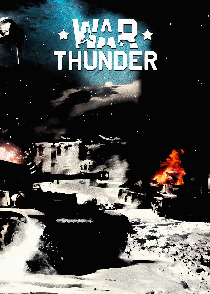 War Thunder Tank Battle Poster
