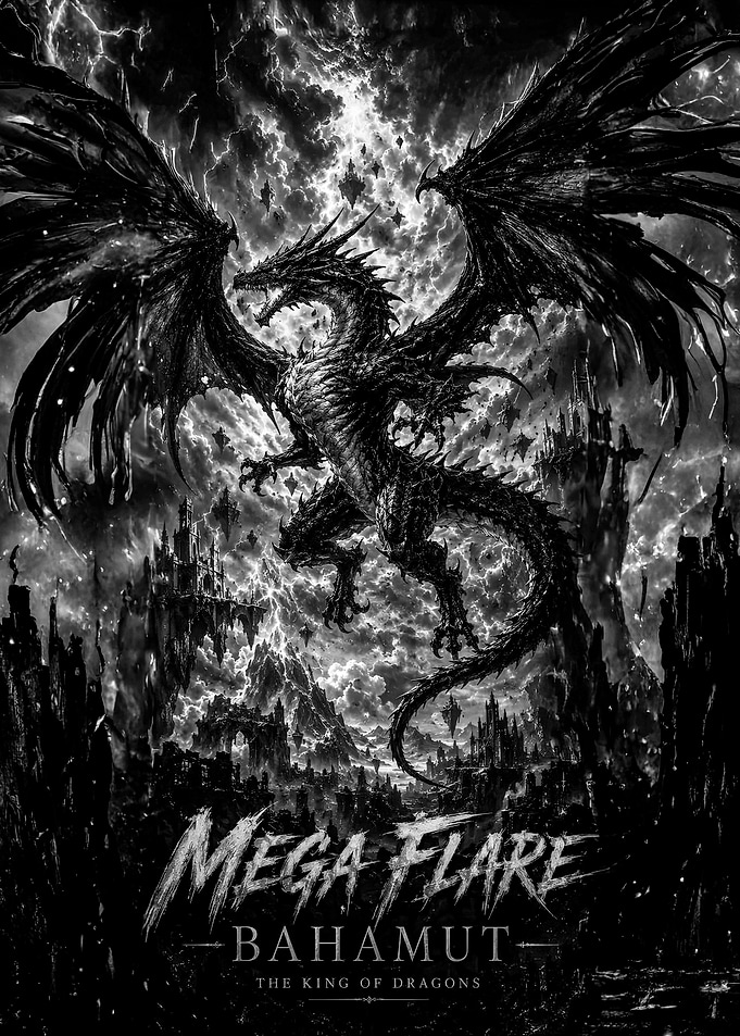Bahamut Mega Flare Dragon Poster