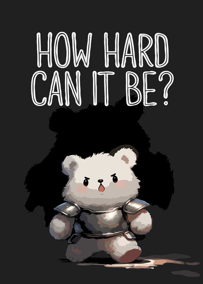 Cute Armored Bear Warrior