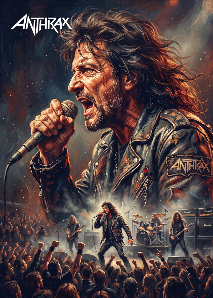 Anthrax Heavy Metal Concert Poster