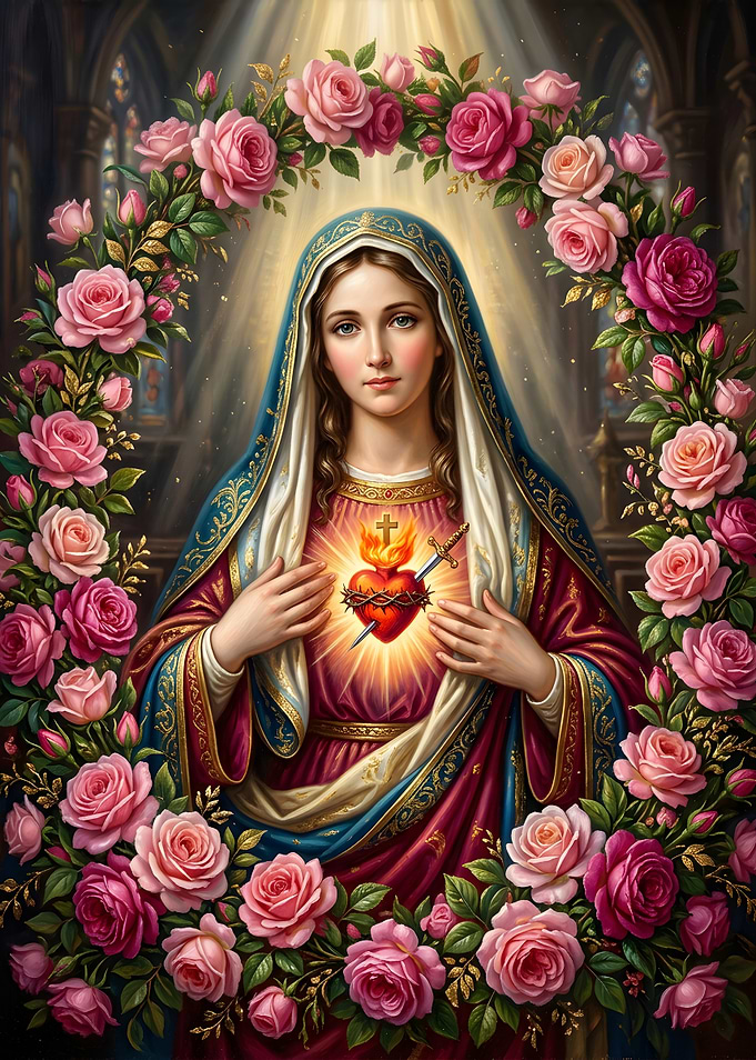 Virgin Mary with Immaculate Heart