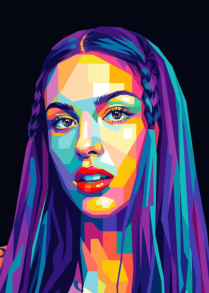 Olivia Rodrigo WPAP Pop Art singer