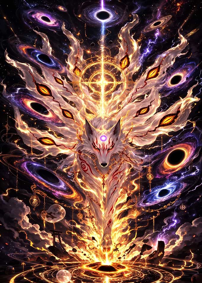 Cosmic Nine-Tailed Fox Deity