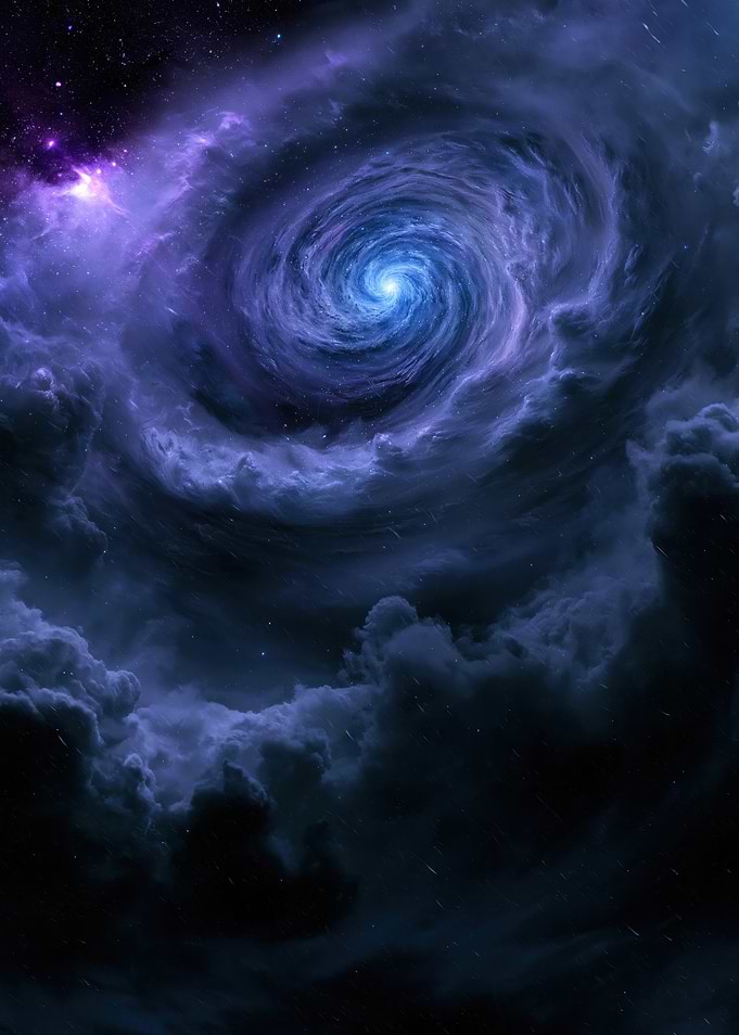 Swirling Cosmic Nebula Vortex