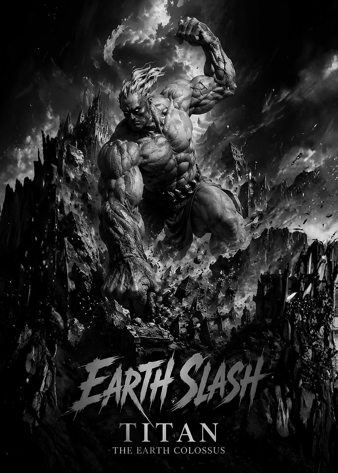 Earth Slash Titan Colossus Poster