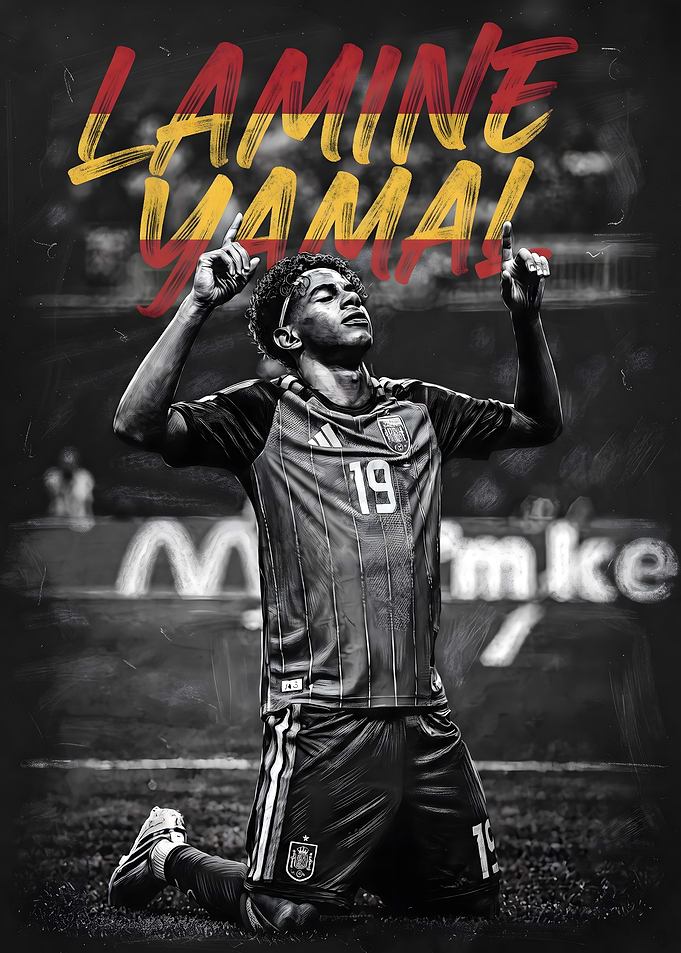 Lamine Yamal Spain Soccer Poster