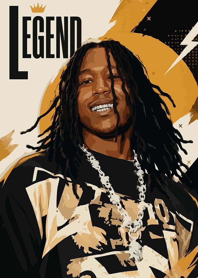 King Von Legend Graphic Poster