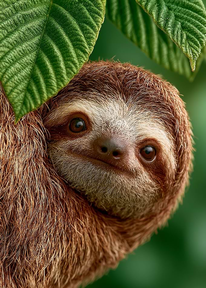 Close-up Portrait of a Sloth